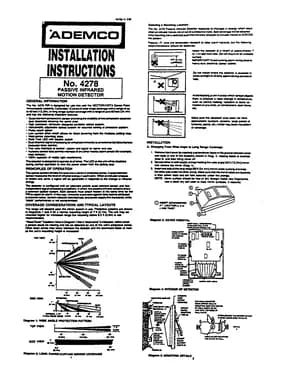 Ademco 4278 Manual Cover