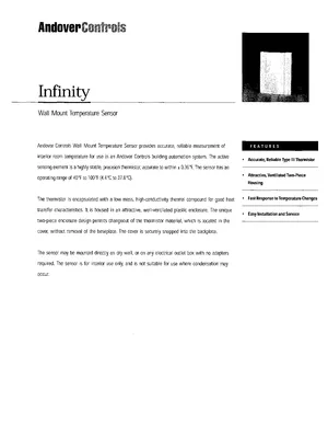 Andover Controls TTS Manual Cover