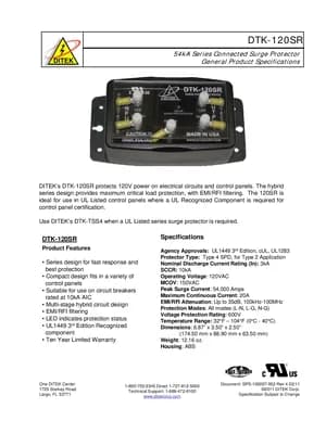 DTK-120SR manual thumbnail
