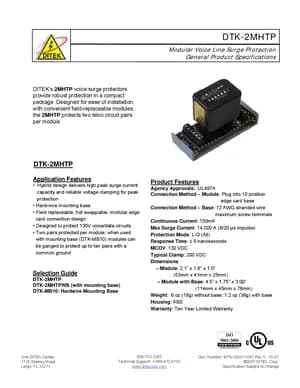 DTK-2MHTP manual thumbnail