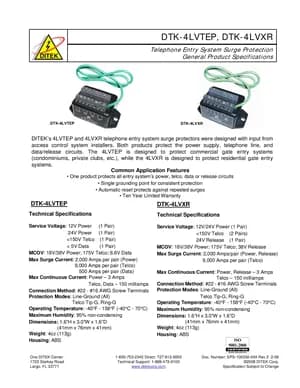 DTK-4LVTEP and DTK-4LVXR manual thumbnail