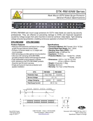 DTK-RM16NM Series manual thumbnail
