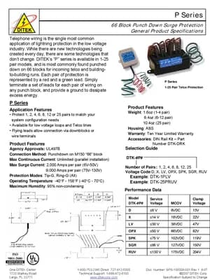 P Series Surge Protection manual thumbnail
