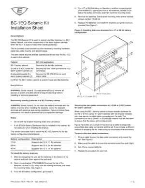 Edwards EST BC-1EQ Manual Cover