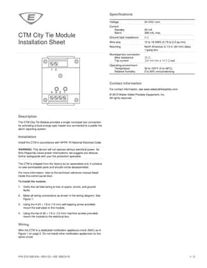 Edwards EST CTM Manual Cover