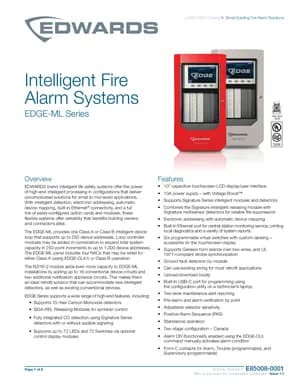 Edwards EST EDGE-ML Series Manual Cover