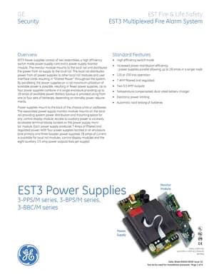EST3 Power Supplies manual thumbnail