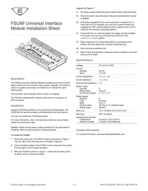 Edwards EST FSUIM Manual Cover