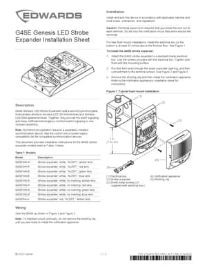 Edwards EST G4SE Manual Cover