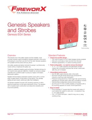 Edwards EST Genesis EG4 Series Manual Cover