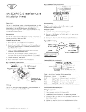 Edwards EST SA-232 Manual Cover