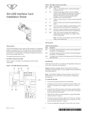 Edwards EST SA-USB Manual Cover