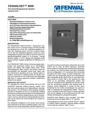 FENWALNET 6000 manual thumbnail