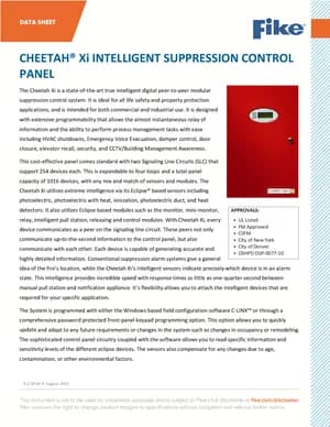 Fike Cheetah Xi Manual Cover