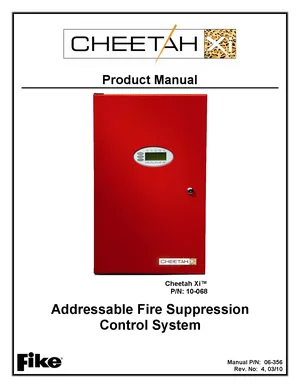 Fike Cheetah Xi Manual Cover