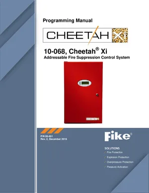 Fike Cheetah Xi Manual Cover