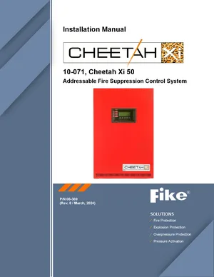Fike Cheetah Xi 50 Manual Cover