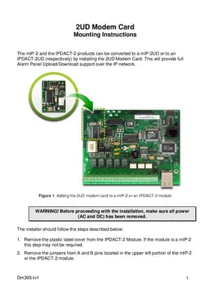 2UD Modem Card manual thumbnail