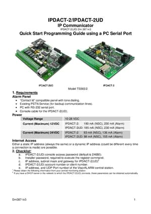Fire-Lite IPDACT-2 Manual Cover