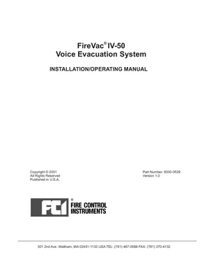 FireVac IV-50 manual thumbnail