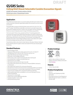 GS/GHS Series Evacuation Signals thumbnail