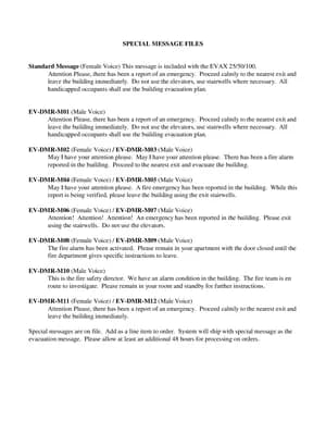 EVAX Special Message Files manual thumbnail