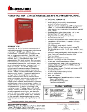 FireNET Plus 1127 manual thumbnail