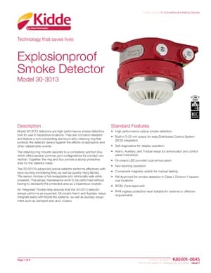 Kidde 30-3013 Manual Cover