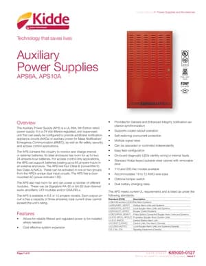 Kidde APS6A and APS10A Manual Cover