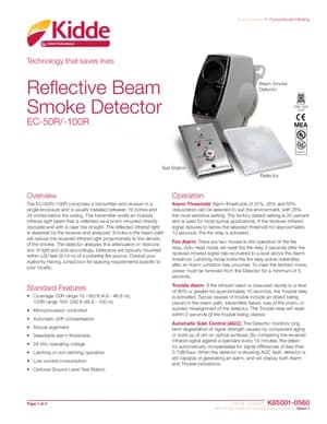 Kidde EC-50R and EC-100R Manual Cover