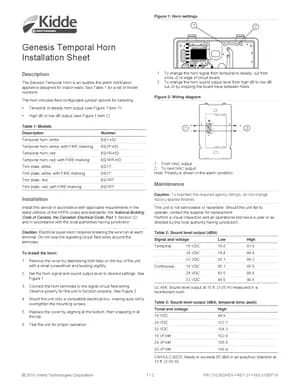 Kidde EG1-HD Manual Cover
