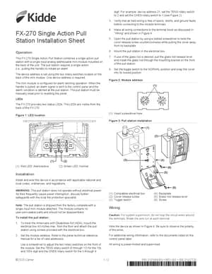 Kidde FX-270 Manual Cover