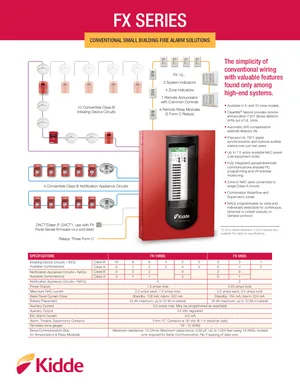 Kidde FX Series Conventional Manual Cover
