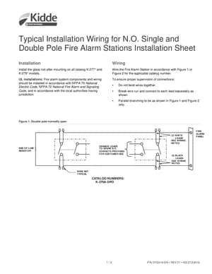 Kidde K-270, K-277, and K-279 Manual Cover
