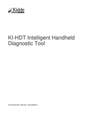Kidde KI-HDT Manual Cover