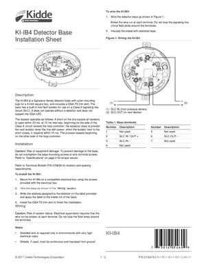 Kidde KI-IB4 Manual Cover