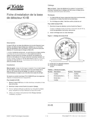 Kidde KI-IB (French) Manual Cover