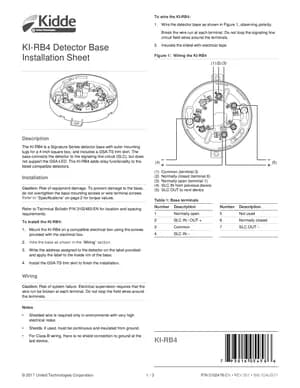 Kidde KI-RB4 Manual Cover