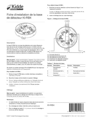 Kidde KI-RB4 (French) Manual Cover