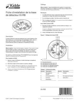 Kidde KI-RB (French) Manual Cover