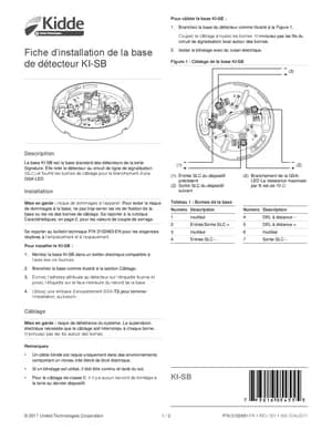 Kidde KI-SB (French) Manual Cover