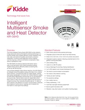 Kidde KIR-OSHD Manual Cover