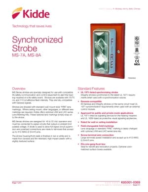 Kidde MS-7A and MS-8A Manual Cover