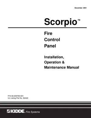 Kidde Scorpio Manual Cover