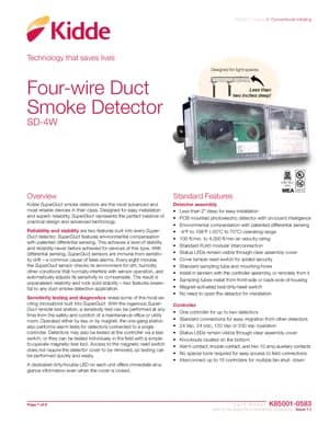 Kidde SD-4W Manual Cover