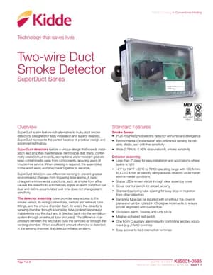 Kidde SuperDuct Series Manual Cover