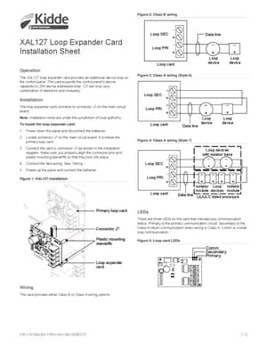 Kidde XAL127 Manual Cover