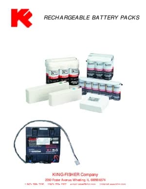 Rechargeable Battery Packs manual thumbnail