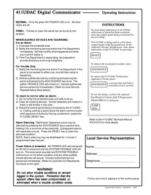 411UDAC Operating Instructions manual thumbnail