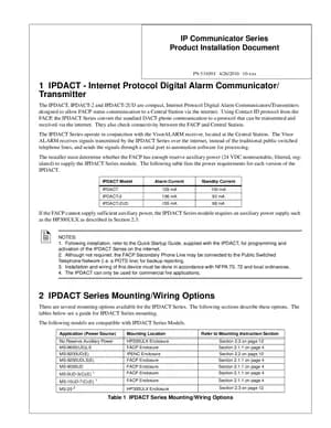 Notifier IPDACT Series Manual Cover